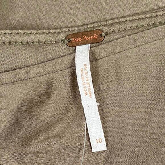 NWT Free People Size 10 Night Dreamer Twisted Mini Skirt in Tropical Nut - Picture 7 of 8